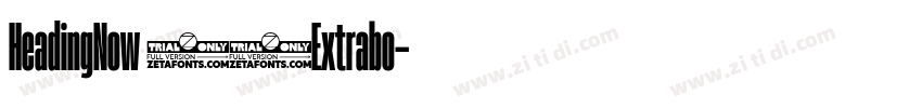 HeadingNow 87Extrabo字体转换